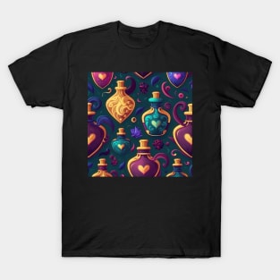 Love potions - seamless pattern T-Shirt